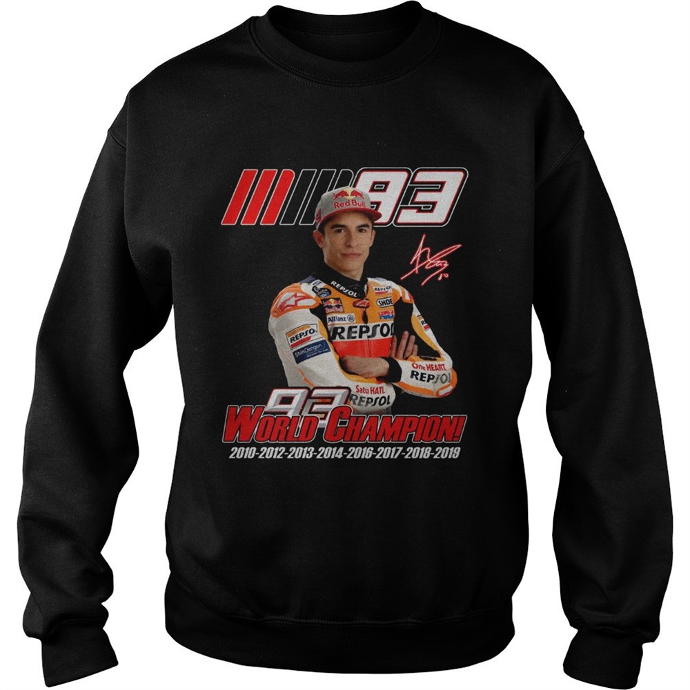 Marc Marquez MM93 world champion shirt