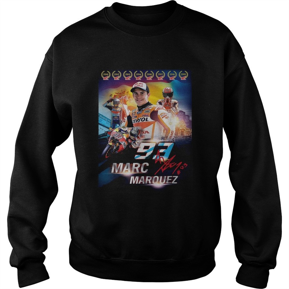 Marc Marquez MM93 world champion signature shirt