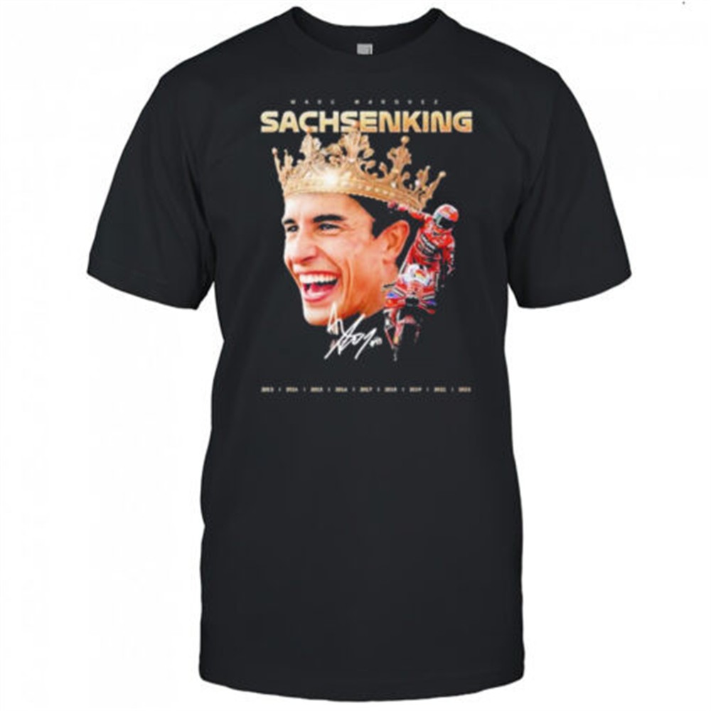 marc-marquez-sachsenking-9th-motogp-win-signature-shirt-h88xt53u Marc Márquez Sachsenking 9th MotoGP Win signature shirt