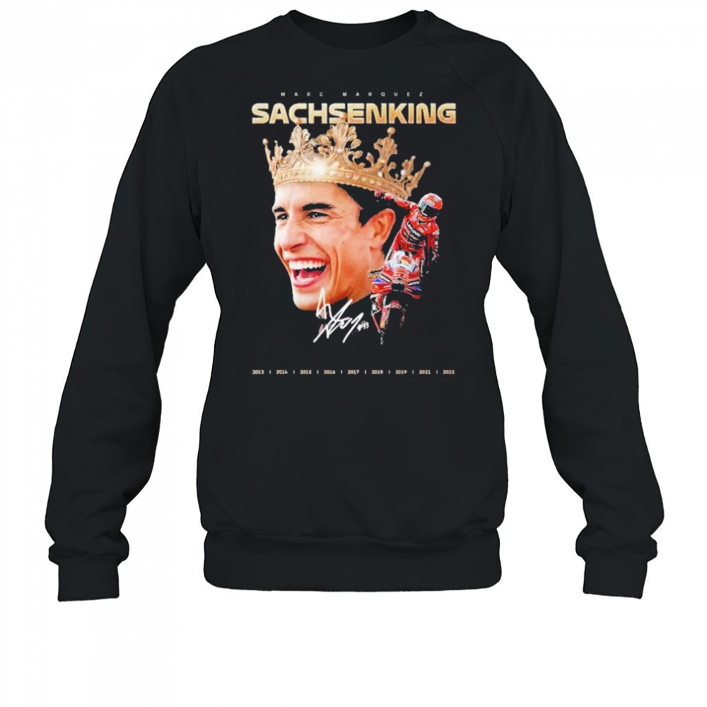 marc-marquez-sachsenking-9th-motogp-win-signature-shirt-h88xt53u Marc Márquez Sachsenking 9th MotoGP Win signature shirt