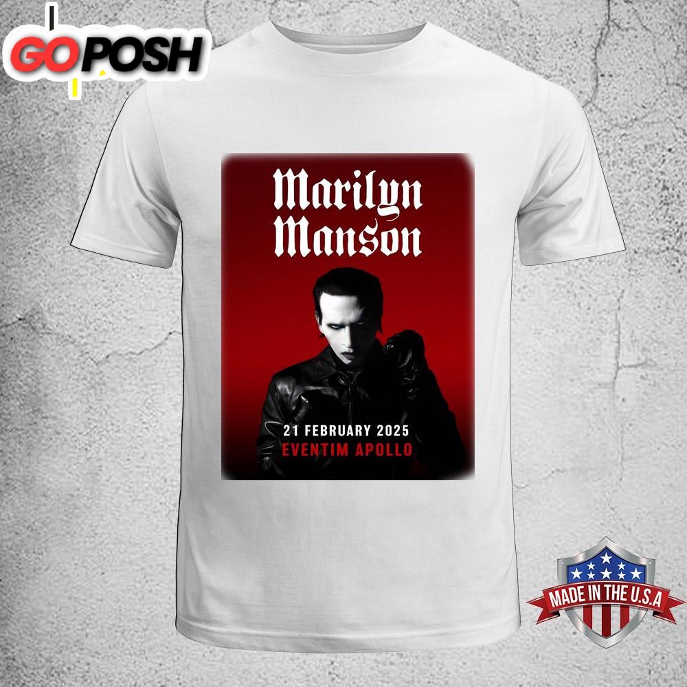 Marilyn Manson One Assassination 2025 Tour London Unisex T-Shirt