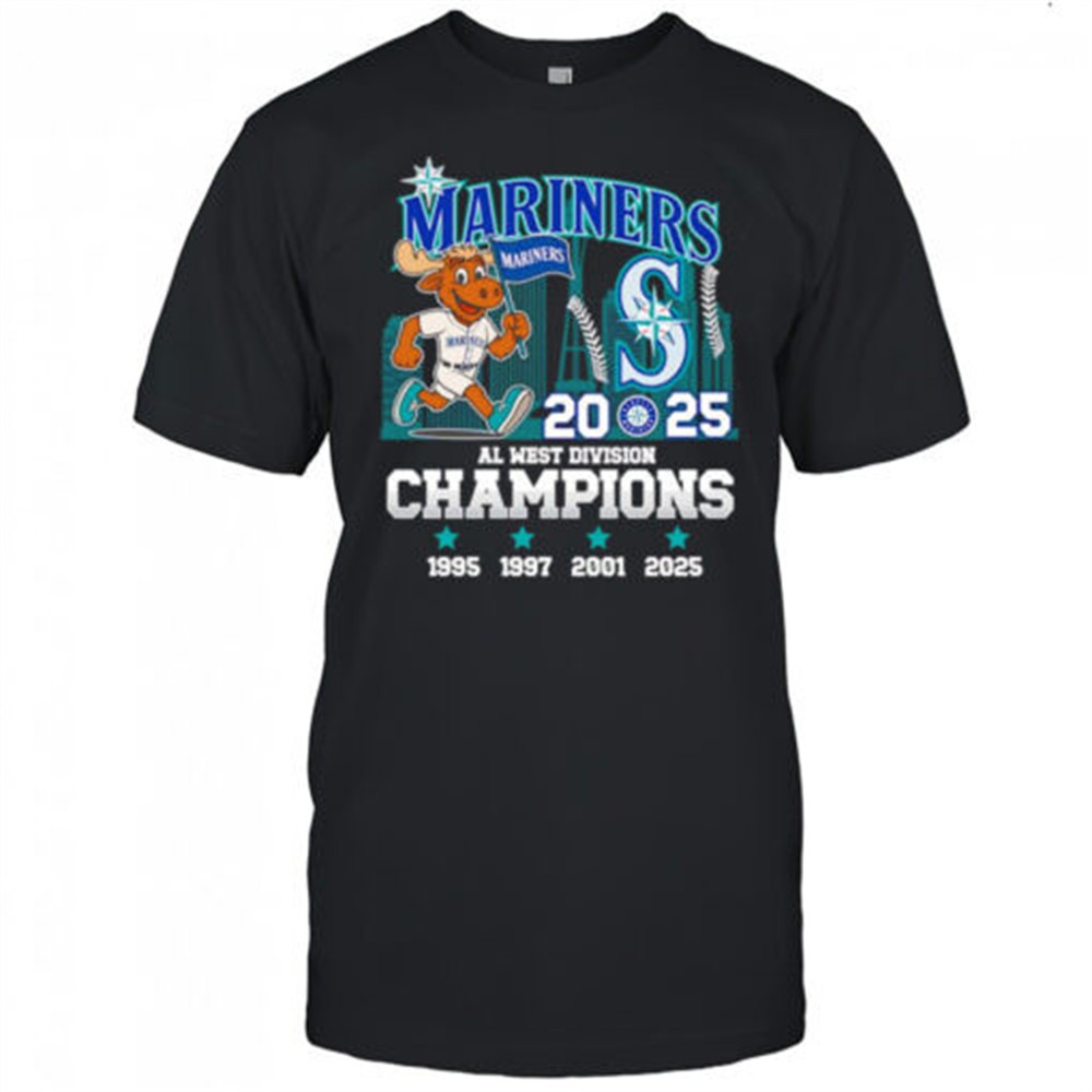 mariners-2025-al-west-division-champions-mascot-shirt-azrz6fdi Mariners 2025 AL West Division Champions mascot shirt