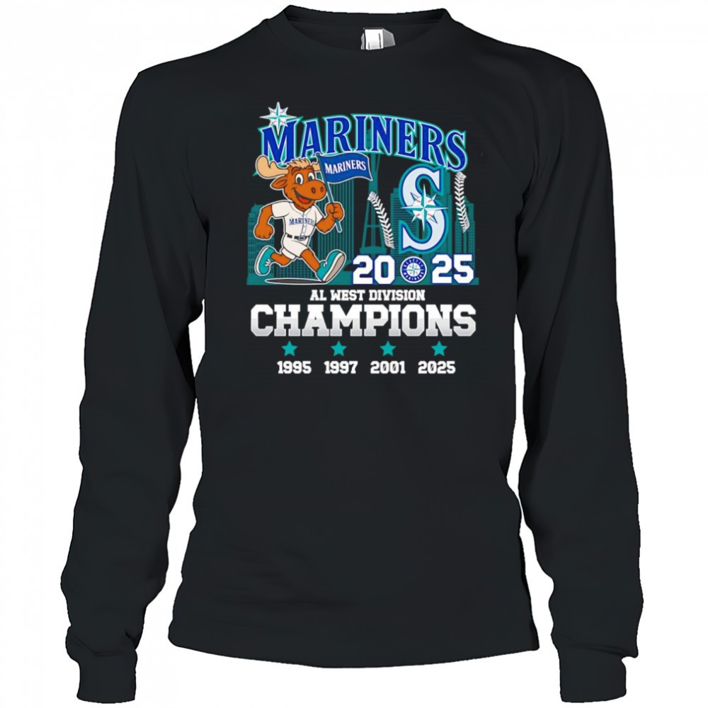 mariners-2025-al-west-division-champions-mascot-shirt-azrz6fdi Mariners 2025 AL West Division Champions mascot shirt