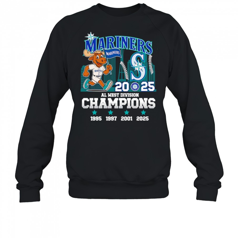 mariners-2025-al-west-division-champions-mascot-shirt-azrz6fdi Mariners 2025 AL West Division Champions mascot shirt