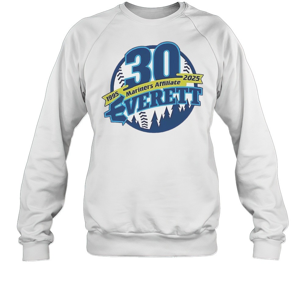 Mariners Affiliate Everett 30 Years 1995 2025 Shirt