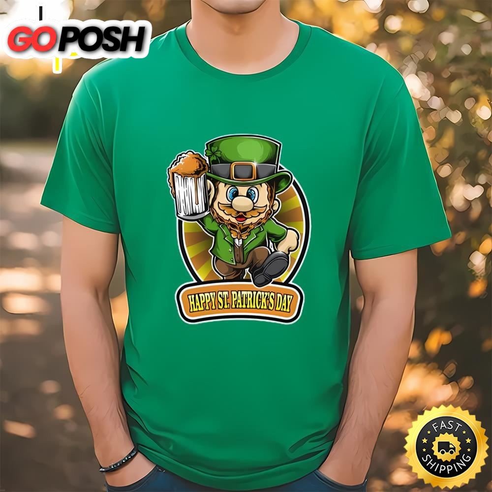 Mario St. Patricks Day Unisex T-Shirt