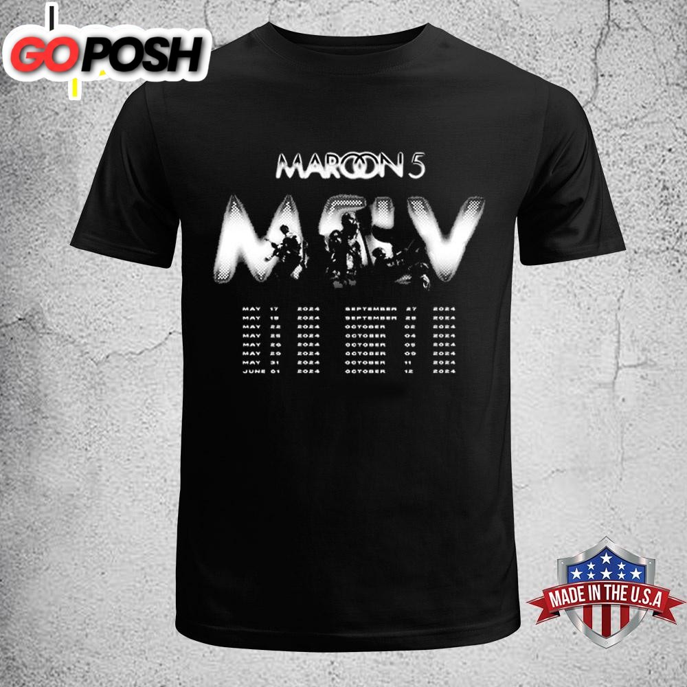 Maroon 5 M5LV 2024 Unisex T-Shirt