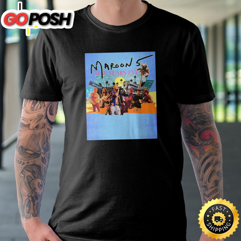 Maroon 5 New Year Is Eve Tour 2025 Unisex T-shirt
