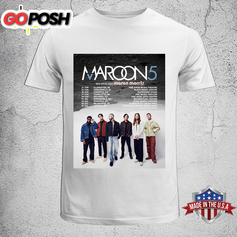 Maroon 5 With Special Guest Maren Morris Tour 2025 Unisex T-Shirt