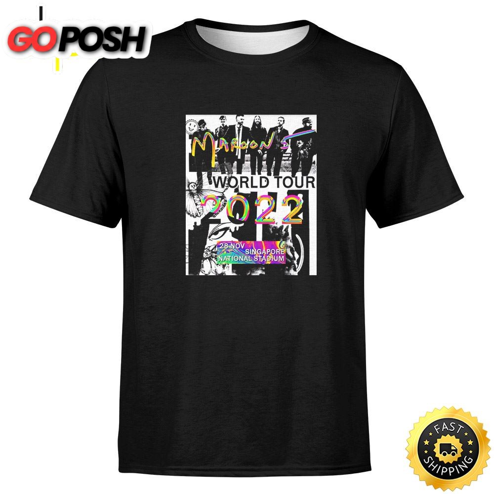 Maroon 5 World Tour Singapore 2025 November 28 Unisex T-shirt