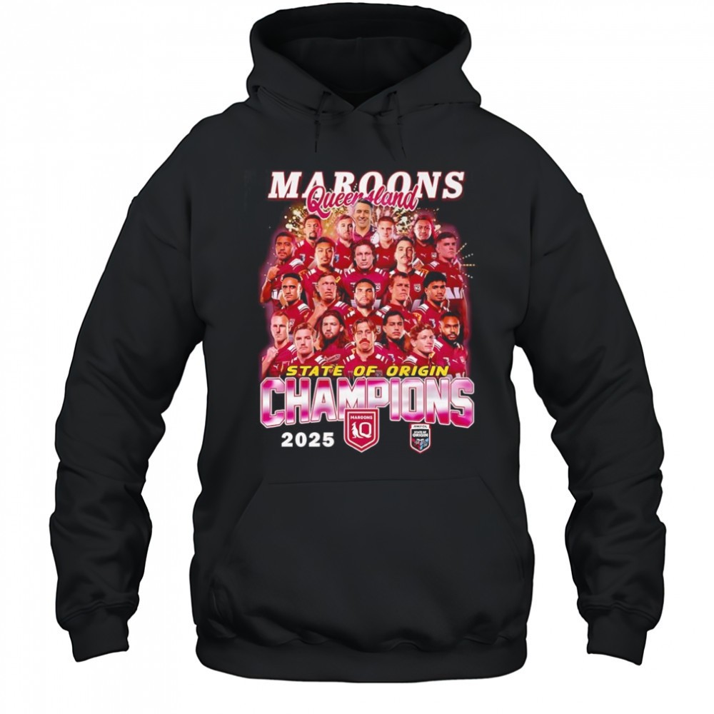 Maroons Queensland State of Origin Champions 2025 shirt