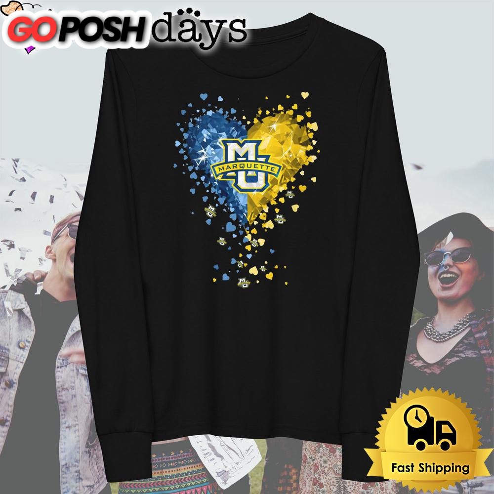 marquette-university-crystal-heart-t-shirt-qfeurnfh Marquette University Crystal Heart T Shirt