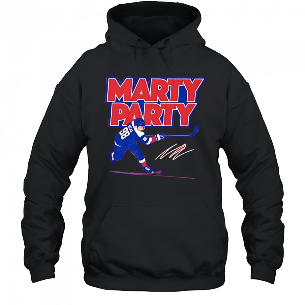 Martin Necas Marty Party Colorado Avalanche hockey signature shirt