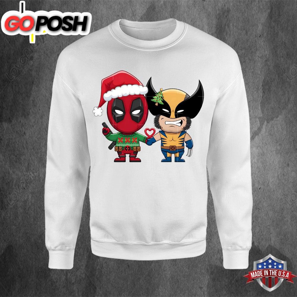 Marvel Deadpool Wolverine Christmas Unisex Sweatshirt