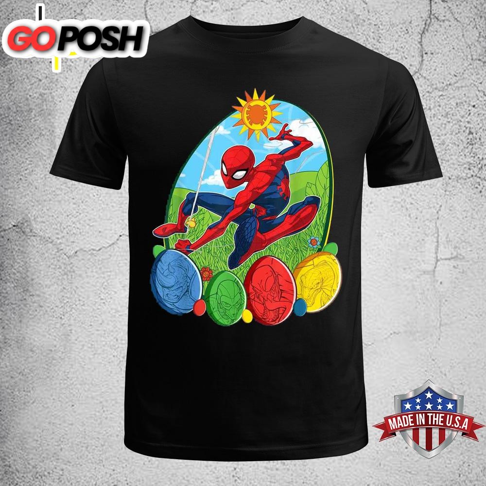 Marvel Spider-man And Villains Easter Egg Funny Easter Shirt