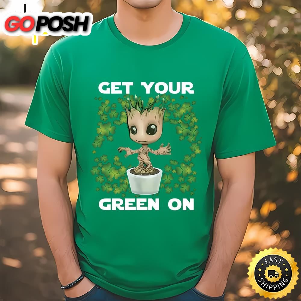 Marvel St Patricks Day Get Your Groot On T-Shirt