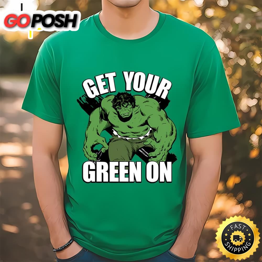 Marvel St. Patricks Day Hulk Green On T-Shirt