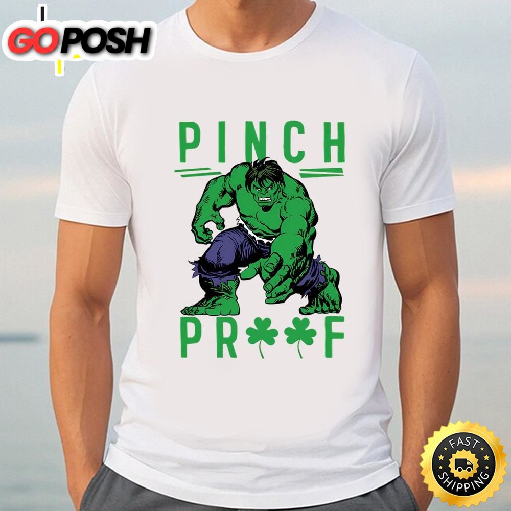Marvel St. Patricks Day Pinch Proof Clover Hulk T-Shirt
