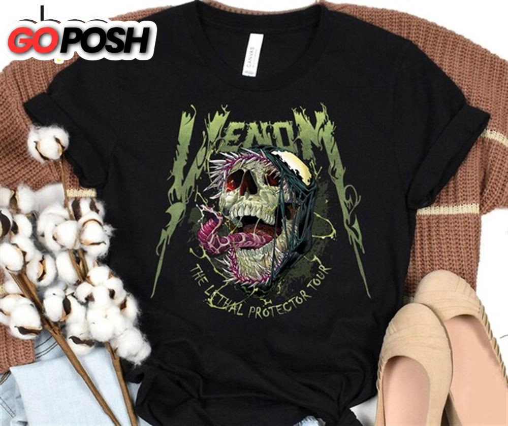 Marvel Venom Skull Lethal Protector Graphic T-shirt