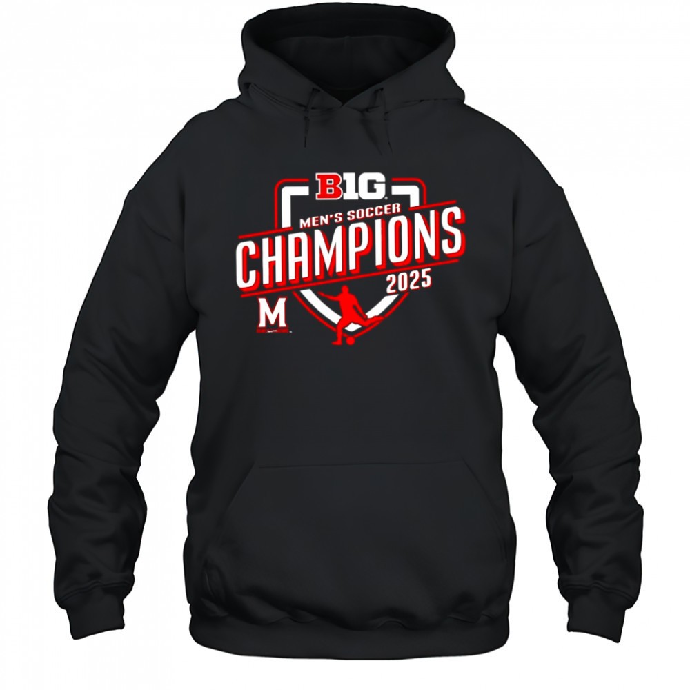 Maryland Terrapins 2025 Big Ten Mens Soccer Regular Season Champions shirt