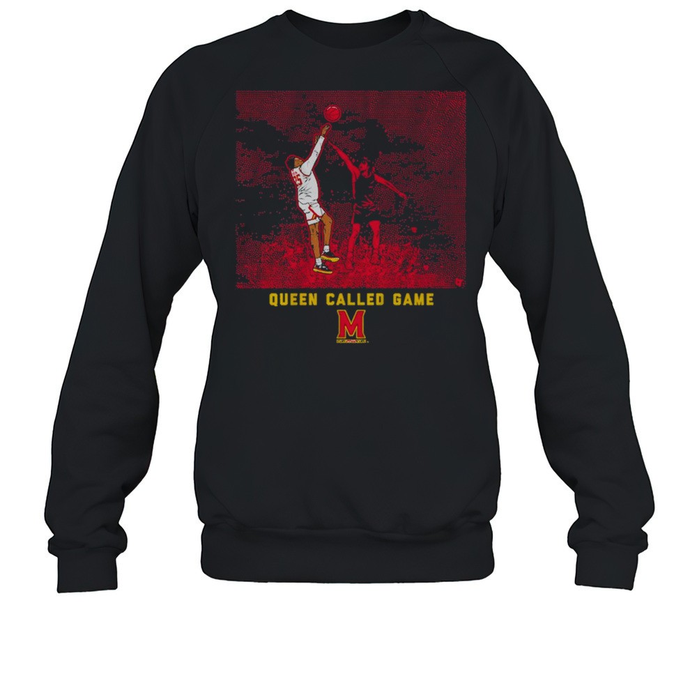 Maryland Terrapins Basketball Derik Queen Called Game Graphic T-shirt