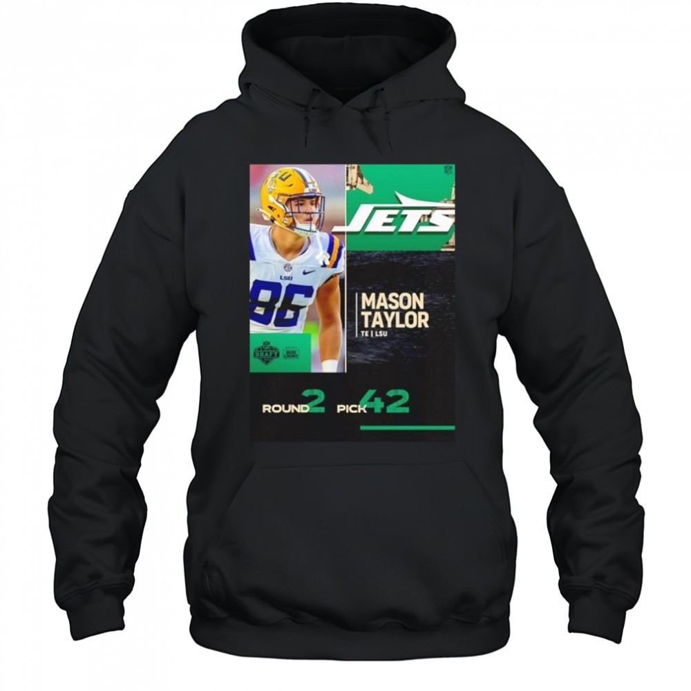 Mason Taylor New York Jets 2025 Nfl Draft Poster T-Shirt