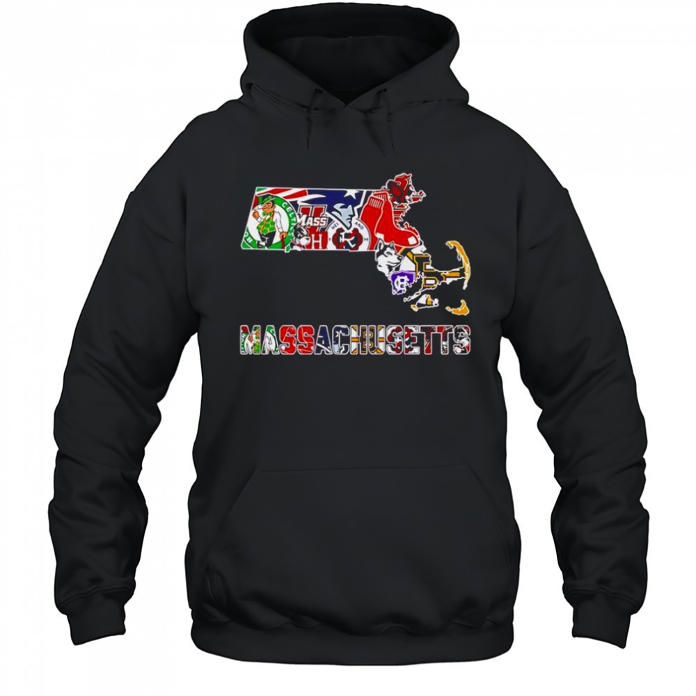 Massachusetts Sports Map T-Shirt