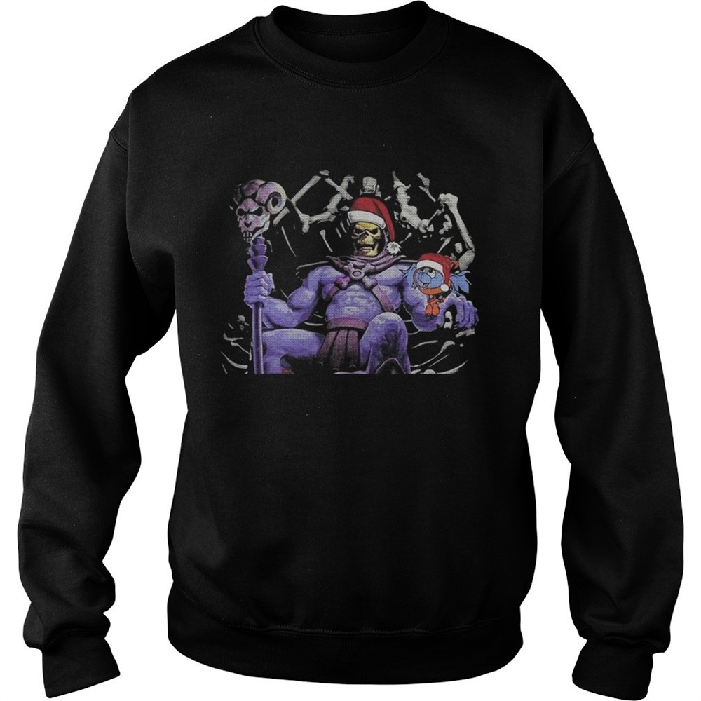 Master Of The Universe Skeletor knitting pattern 3D print ugly Christmas shirt
