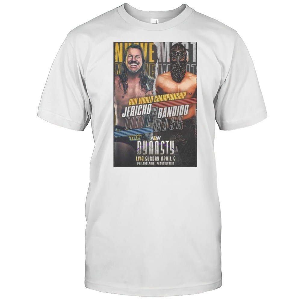 matchup-monday-chris-jericho-vs-bandido-aew-dynasty-4-6-2025-t-shirt-scjhgldl Matchup Monday Chris Jericho Vs Bandido AEW Dynasty 4-6-2025 T-shirt