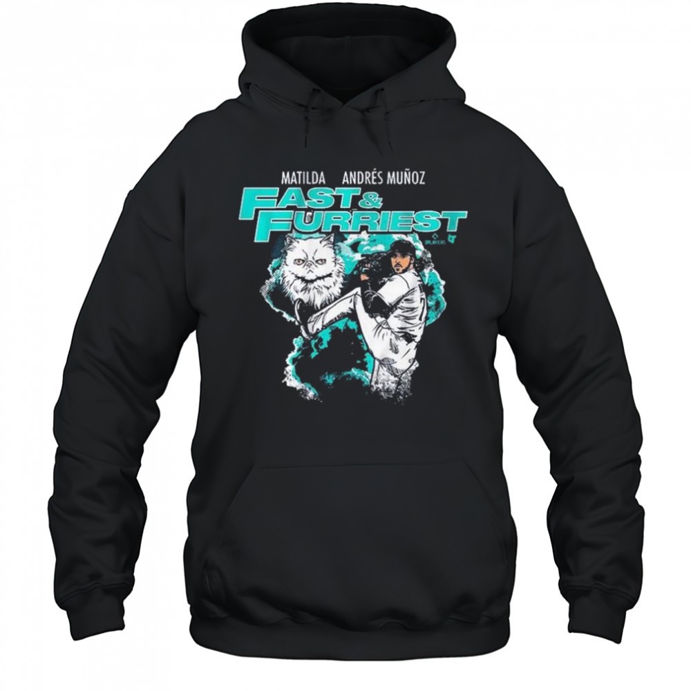 Matilda Andres Muñoz Fast & Furriest Seattle Mariners MLB Graphic t-shirt