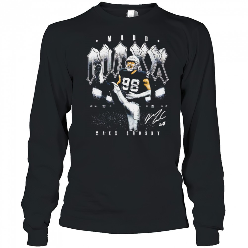 maxx-crosby-las-vegas-celebration-graphic-signature-shirt-h230kgwz Maxx Crosby Las Vegas Celebration graphic signature shirt
