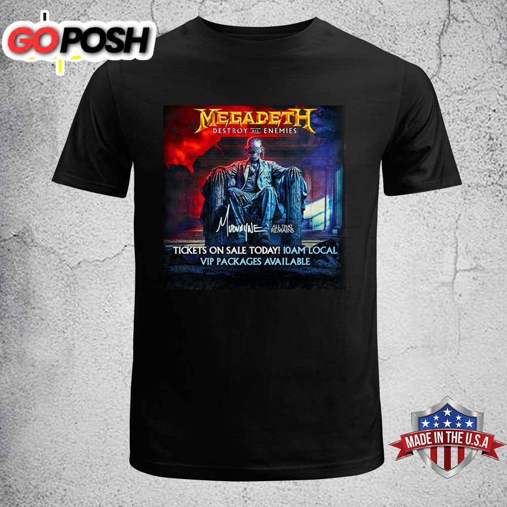 Megadeth Destroy Anemies Music 2025 Unisex T-Shirt