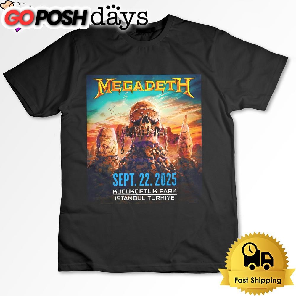 Megadeth To Perform In Istanbul 2025 T Shirt