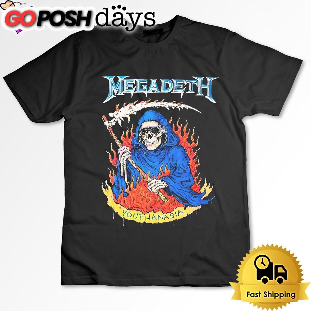 Megadeth Youthanasia Grim Reaper T Shirt