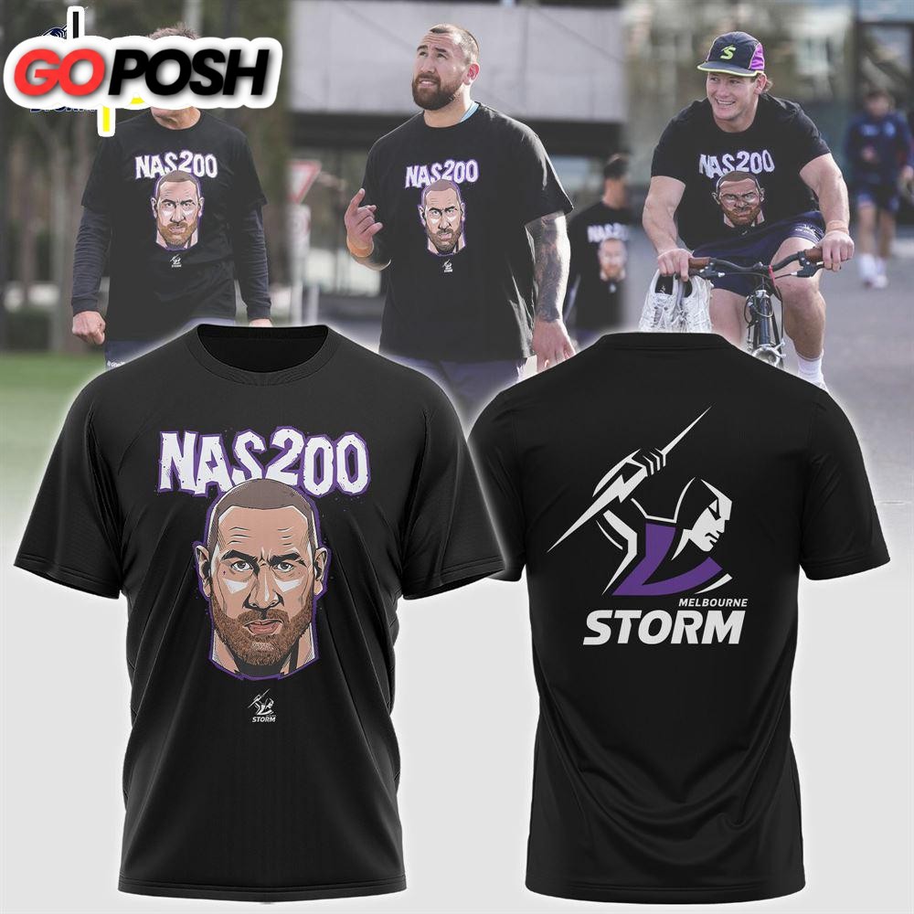 Melbourne Storm 2024 Adults Nas 200 Shirt