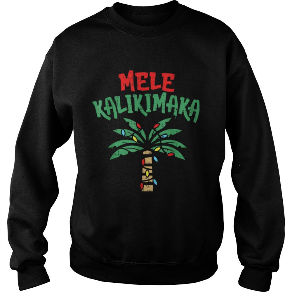 Mele Kalikimaka Palm Tree Hawaiian Christmas In July shirt