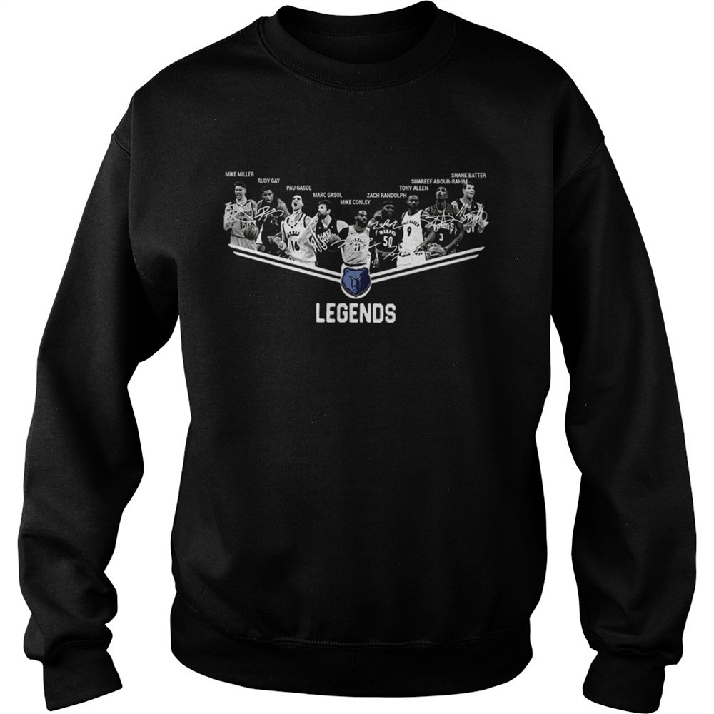 Memphis Grizzlies Basketball Players Legends Signatures shirt