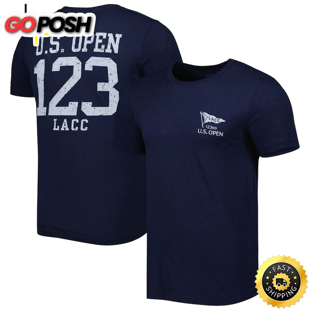 Men’s 2023 U.S. Open Ahead Navy Instant Classic Tri-Blend T-shirt