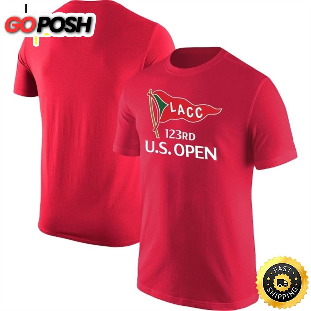 Mens 2025 U.S. Open Red Core T-shirt