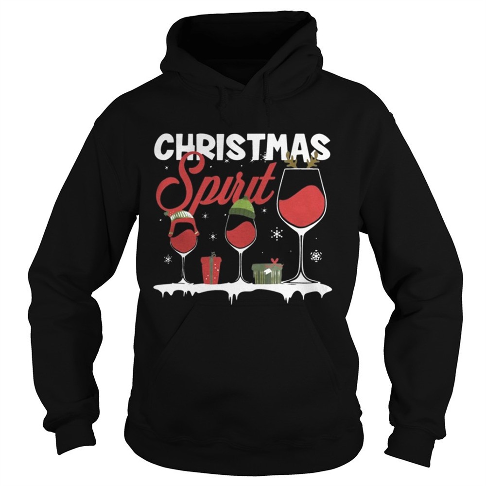 Mens Christmas Spirits Wine Shir