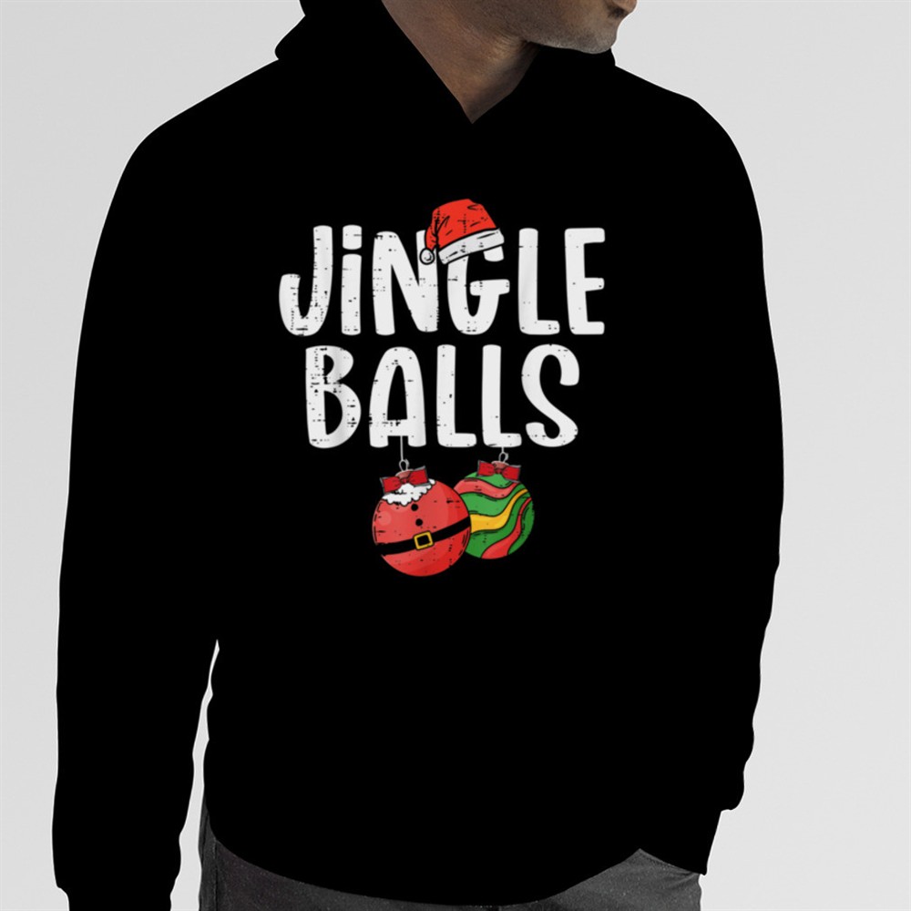 Mens Jingle Balls Tinsel Tits Funny Matching Couple Chestnuts T-Shirt B0BM9TM9BM