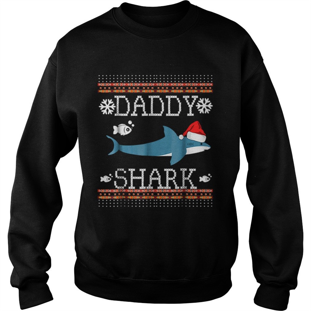 Mens Matching Family Christmas Pajamas ShirtsDaddy Shark shirt