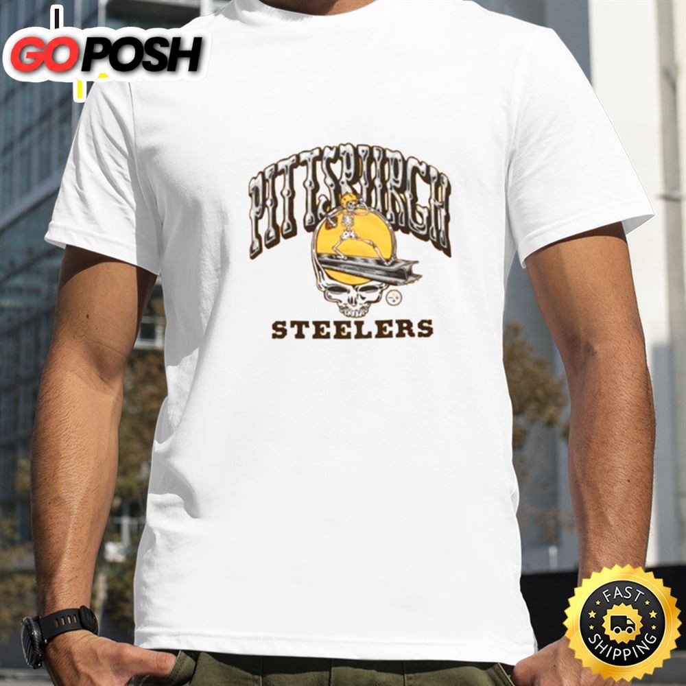 Mens Pittsburgh Steelers New Era Cream 2025 Nfl Draft Shirt