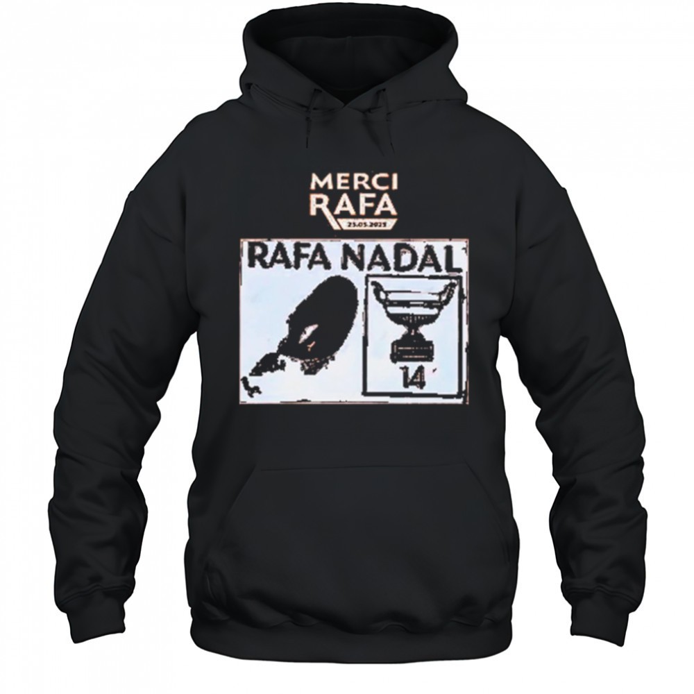 Merci Rafa Nadal- Rafael Nadal Roland Garros 2025 Shirt