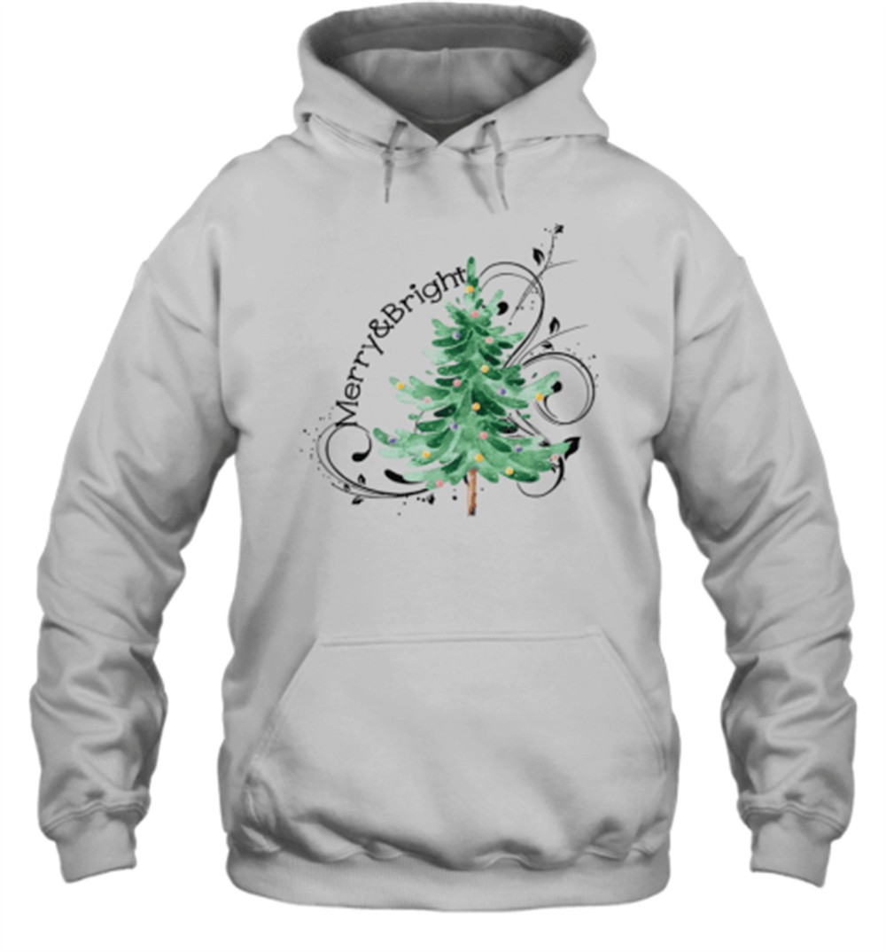 Merry And Bright Christmas Teacher T-Shirt