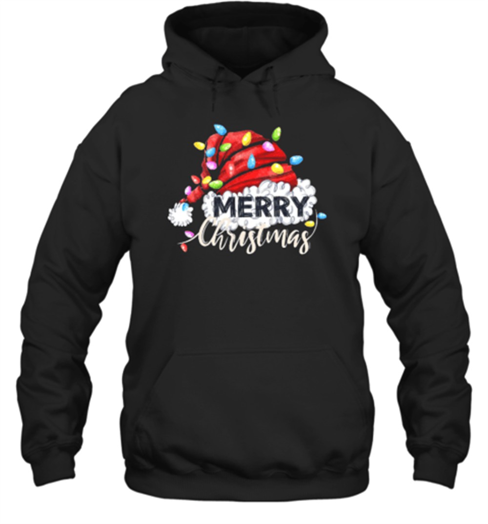 Merry Christmas And Big Red Hat Teacher T-Shirt