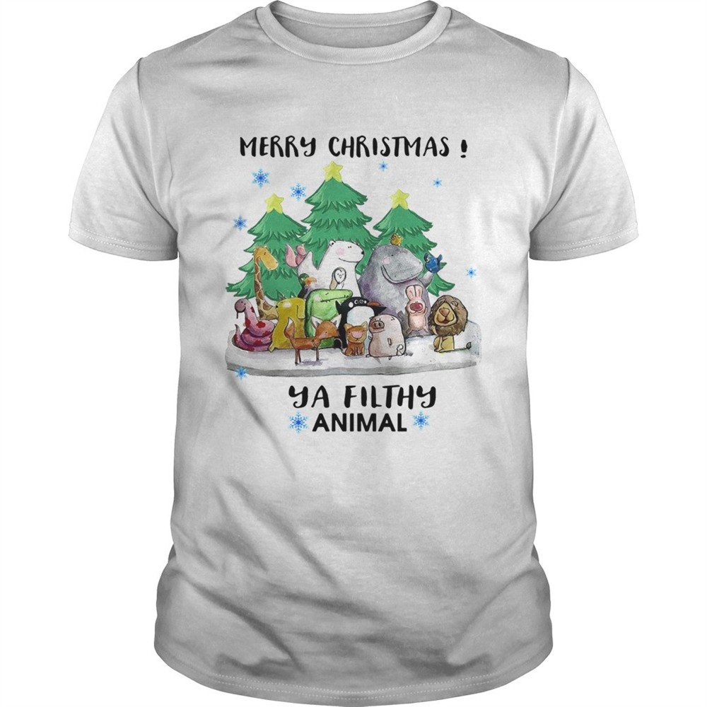 merry-christmas-animal-hooded-shirt-ugb06g5z Merry Christmas Animal Hooded shirt