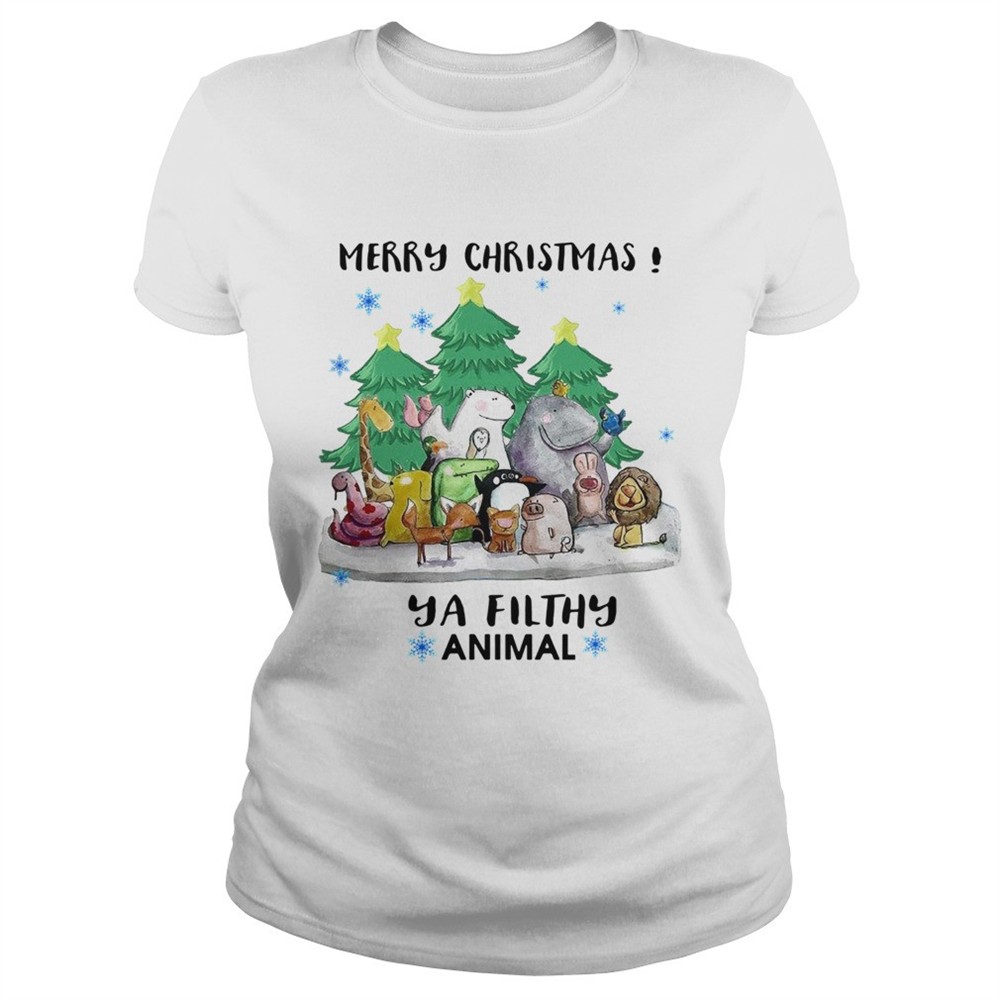merry-christmas-animal-hooded-shirt-ugb06g5z Merry Christmas Animal Hooded shirt