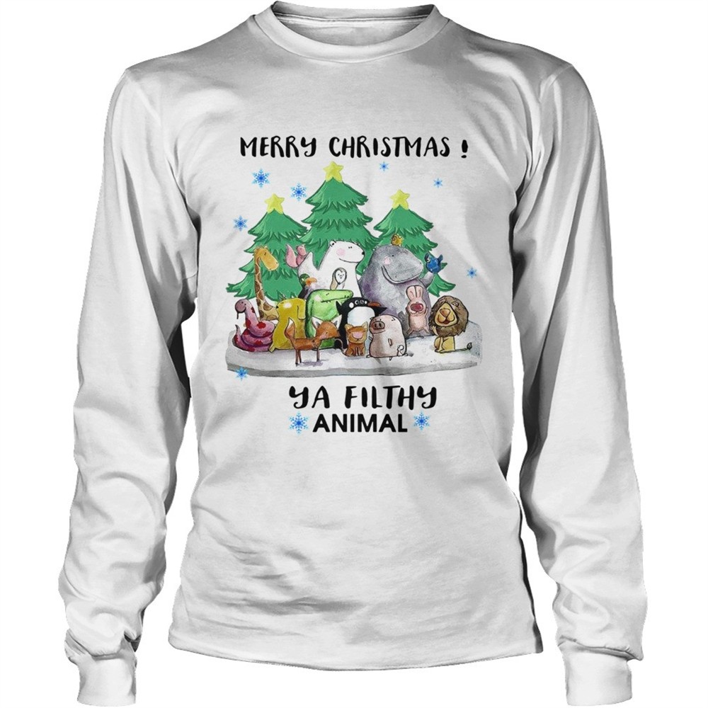 merry-christmas-animal-hooded-shirt-ugb06g5z Merry Christmas Animal Hooded shirt