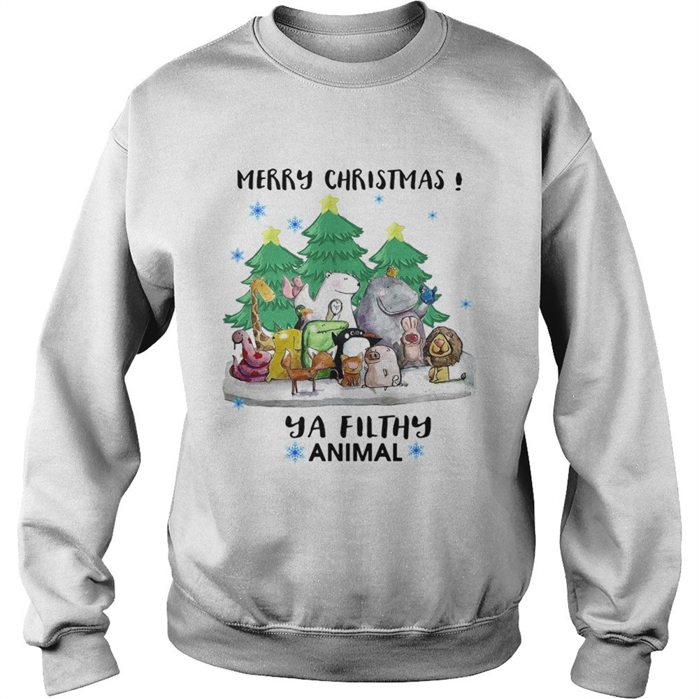 Merry Christmas Animal Hooded shirt